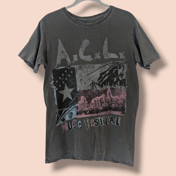 ACL Austin City Limits Music Festival 2022 Lineup T-Shirt Distressed Novelty - Picture 1 of 7